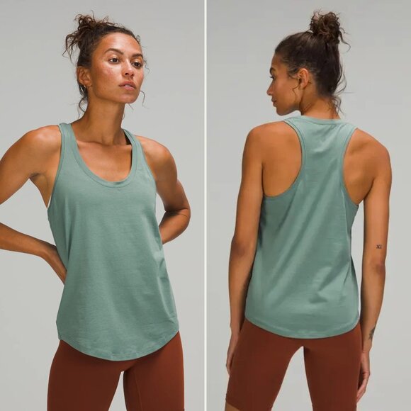 Lululemon Love Tank Top size 4 Heathered Medium Forest - Picture 1 of 5